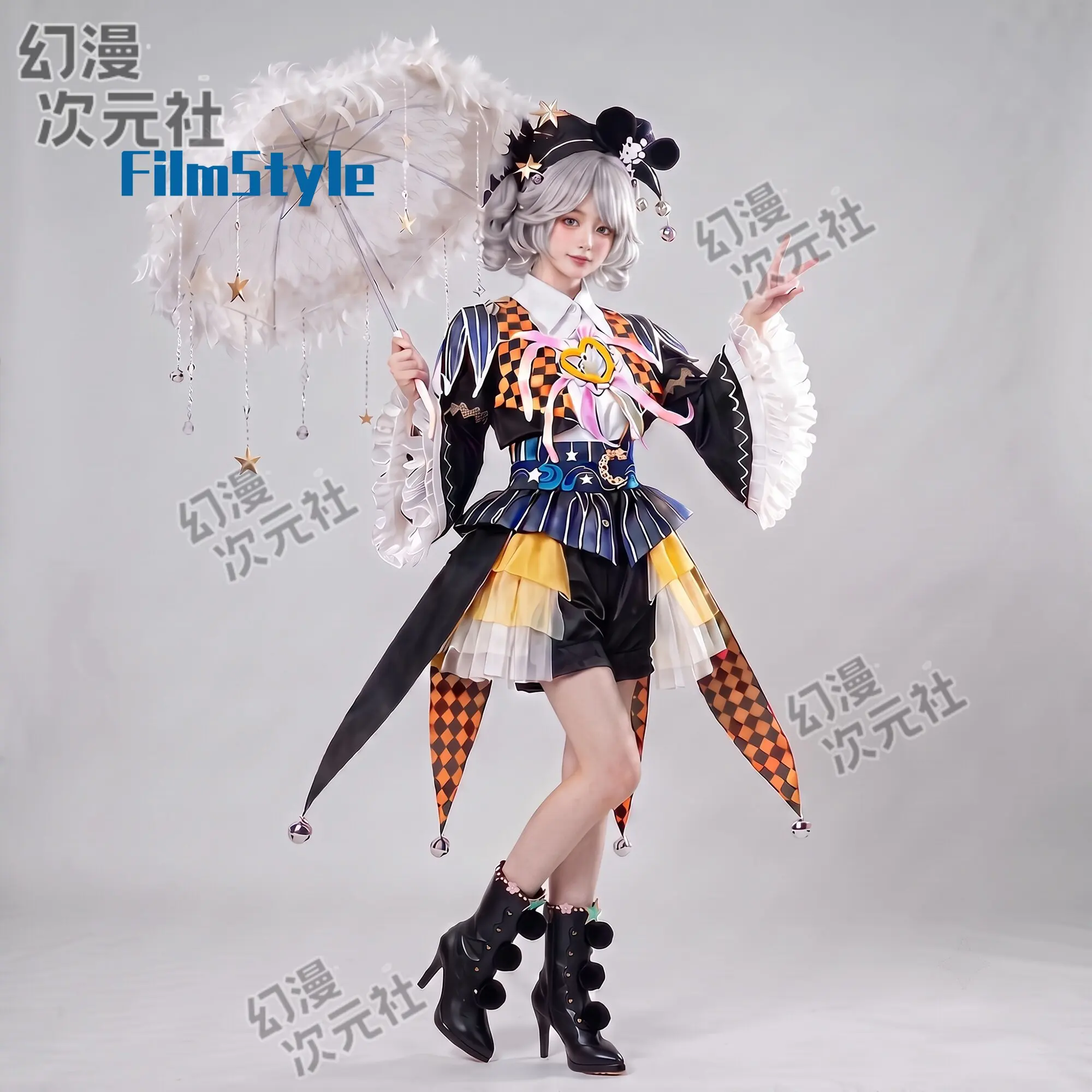 Costume de cosplay Game Identity Ⅴ Mime artist Dream Traveler, uniforme pour Halloween, carnaval, fête de Noël, vêtements de jeu de rôle