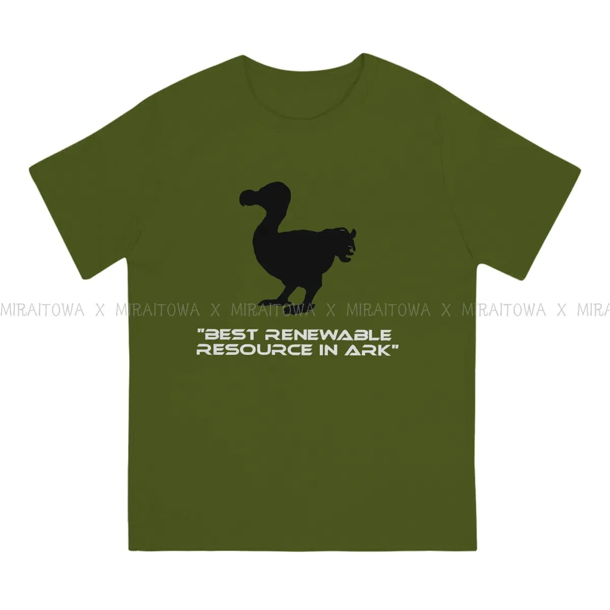 Ark Survival Evolved Game Crewneck TShirts Dodo Best Renewable Resource Print Men's T Shirt Hipster Tops Size S-6XL