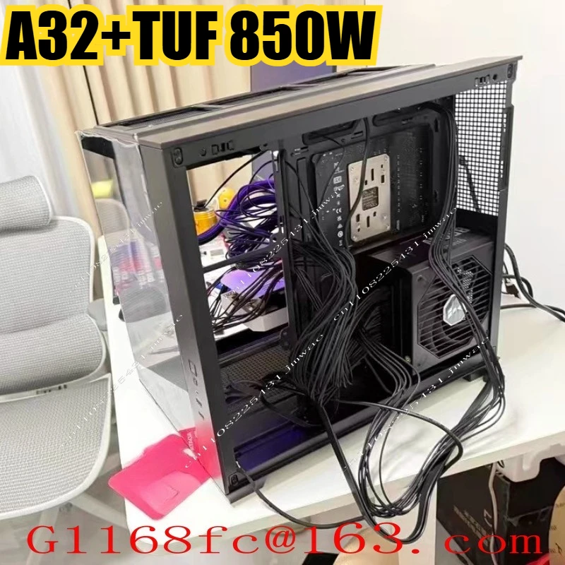 Suitable for A32 ATX Motherboard, Side View, Full View, Pillarless Desktop Computer, Sea View Room, Chassis