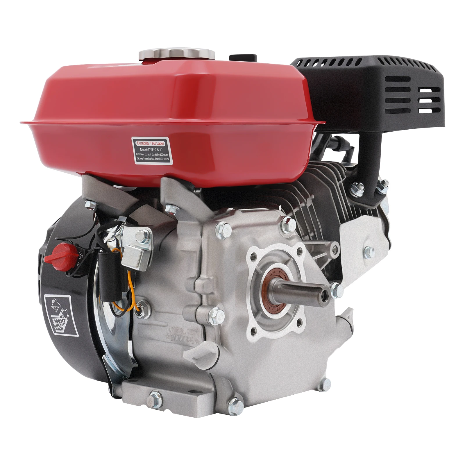 7.5HP Gasoline Engine 4-Stroke 1-Cylinder Petrol Engine 3600rpm 4KW Stationary Motor Engine