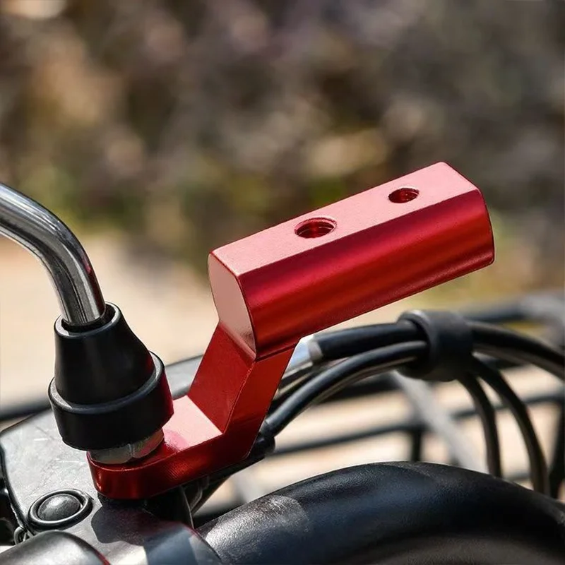 Universal Motorcycle Extender Bracket for Scooter ATV Rearview Mirror Mount Extension Bracket for Fixing Spotlight Phone Holder image 3