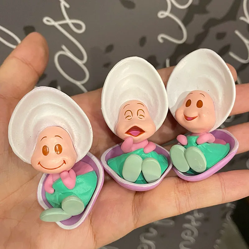 3Pcs/Set Disney Alice in Wonderland Young Oyster Baby Action Figure Toys Cute Curious Oysters Anime Figures Doll Gift Collection