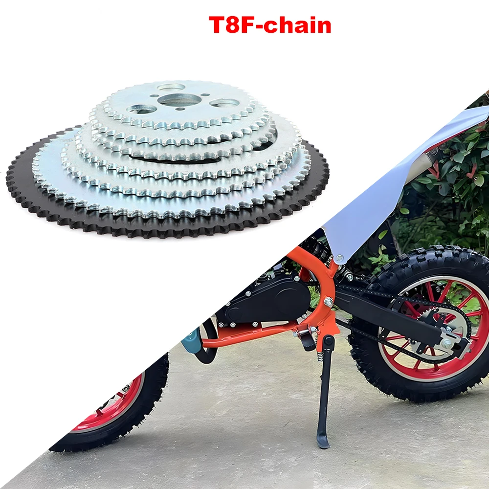 

T8F-38T/44T/54T/58T/64T/74T teeth rear sprocket for mini Moto ATV ATV QUAD QUAD DIRT PIT PITP POCKET BIKE CROSS 47cc 49cc pa