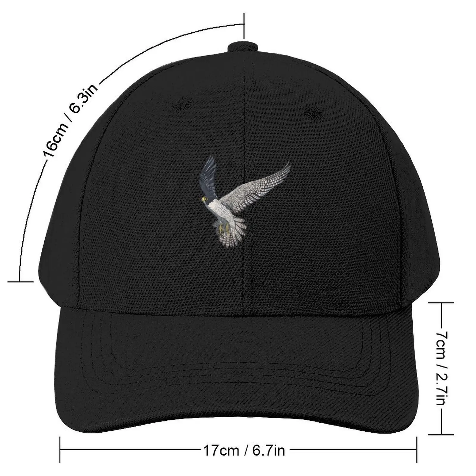 Bird Flying Peregrine Falcon Baseball Cap Anime Rugby For Man Women's