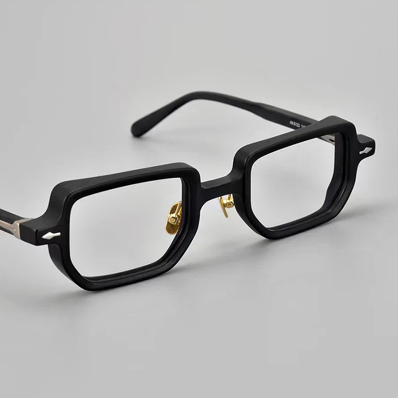 Acetate Rectangular Glasses Frame Men Optical Prescription Eyeglasses Top Quality Women Myopia Reading Computer Office Eyewear