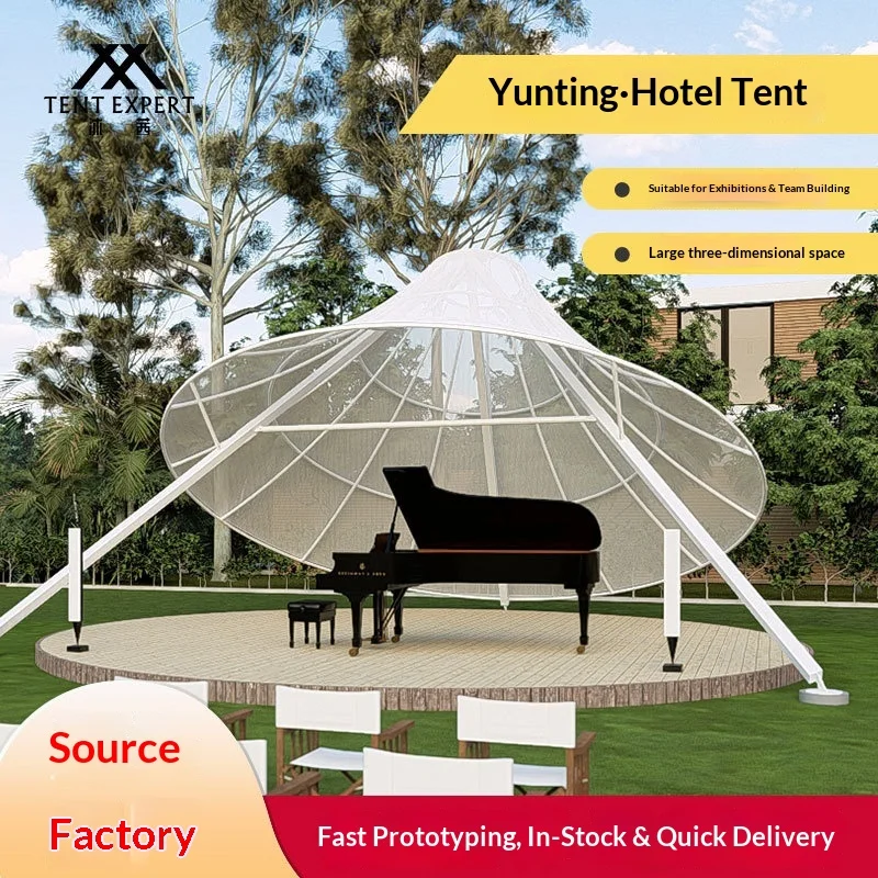 Campsite Outdoor Luxury Cloud Garden Canopy Tent Restaurant Activity Decoration Bar Large Sunshade Four Seasons Use