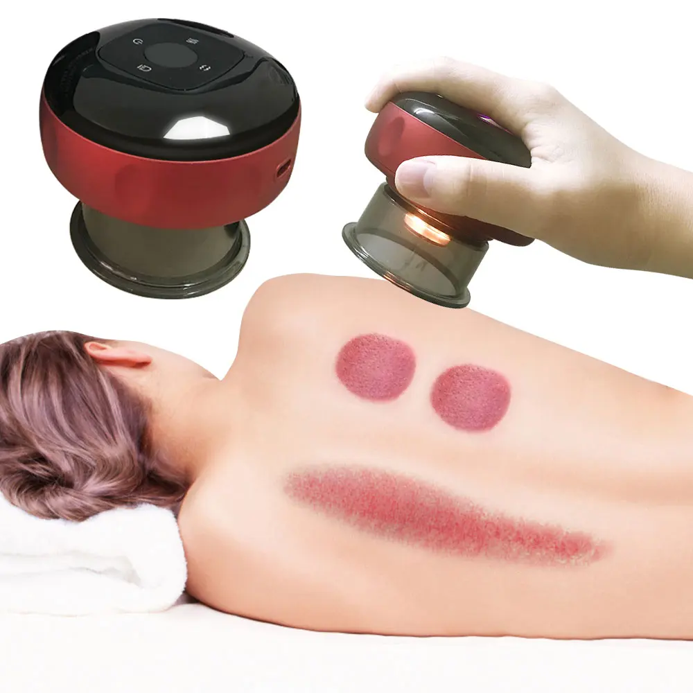 

Cupping Therapy Machine Electric Cupping Massager Vibration Function Muscle Stimulator Guasha Massage Points Vacuum Suction Cups