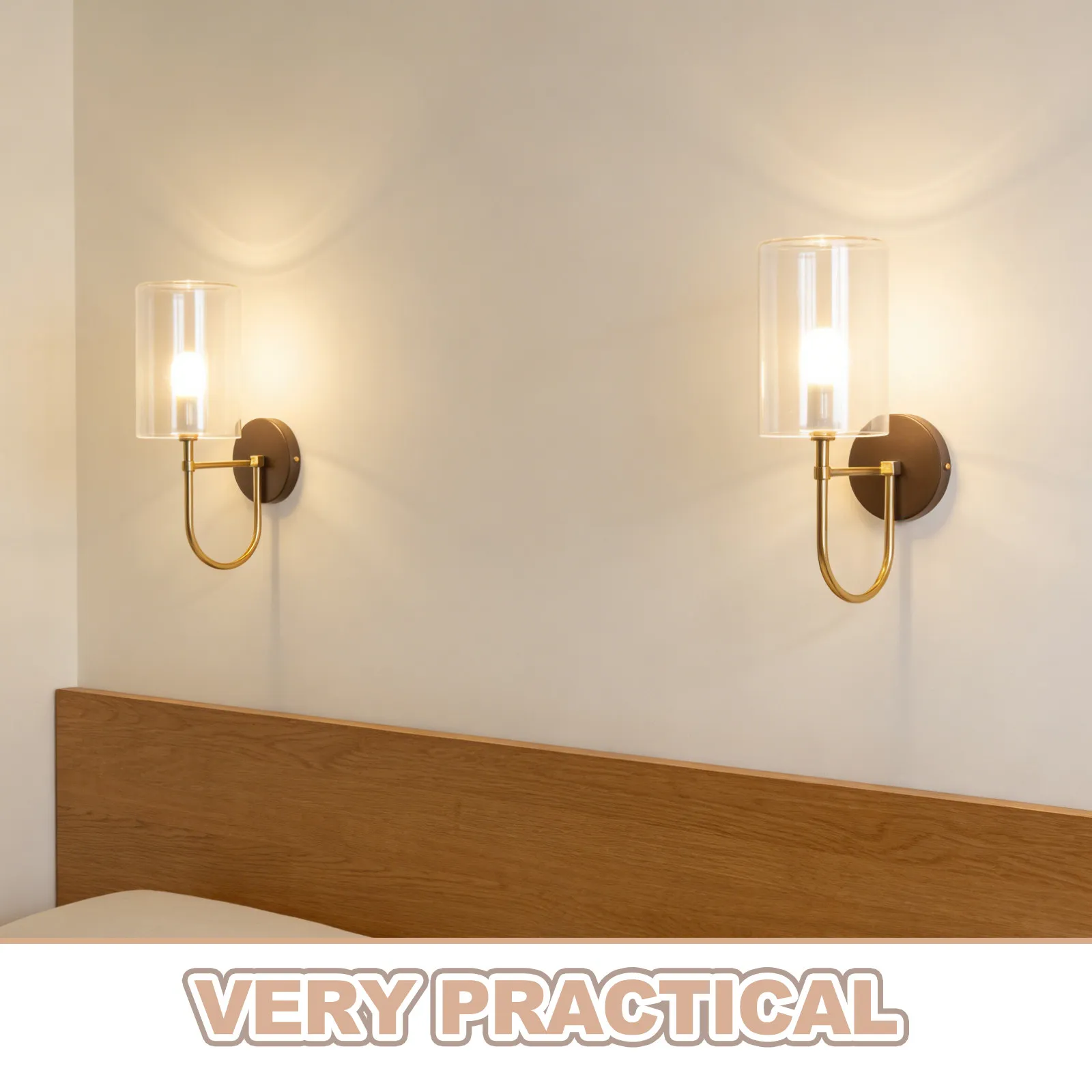 Glass Lamp Shade Cylinder Replacement High Transmittance Cylinder Glass Shade for Pendant Table Lamp E27 Base Modern Light