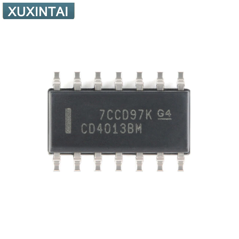 50Pcs/Lot New Original  CD4013BM96 CD4013 Flip Flop 2 Element D-Type 1 Bit Positive Edge 14-SOIC (0.154