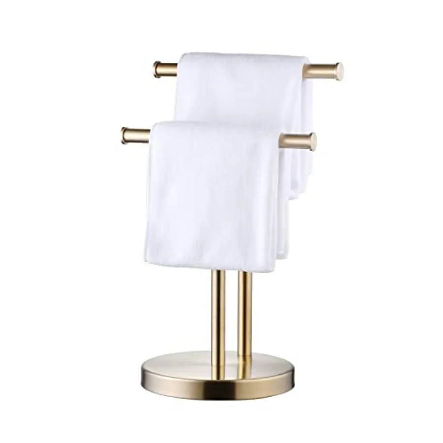 

Hand Towel Holder Stand Double T-Shape Hand Towel Stand Rack for Bathroom Countertop SUS304 Stainless Steel
