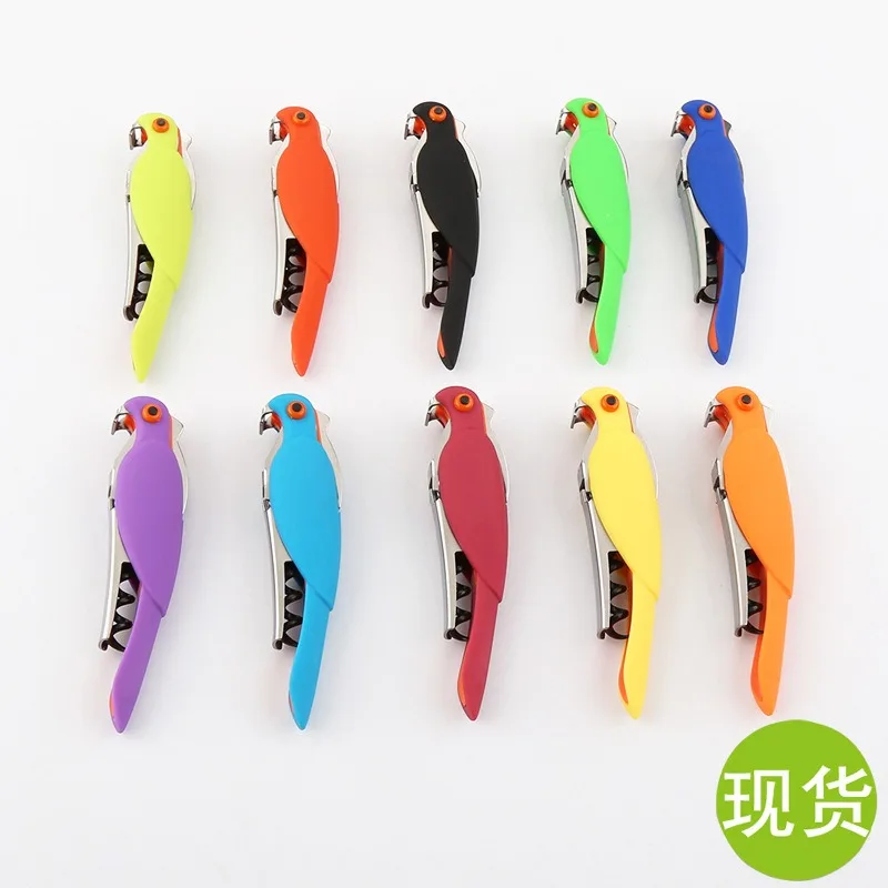 Abridor de botellas de vino para pájaros, sacacorchos de vino, pinzas, abridor portátil, accesorios de cocina