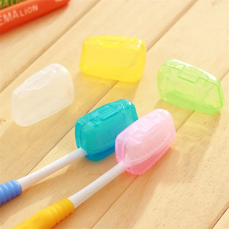 5/10pcsPortable toothbrush case Travel portable toiletry toothbrush case Toothbrush head protective case