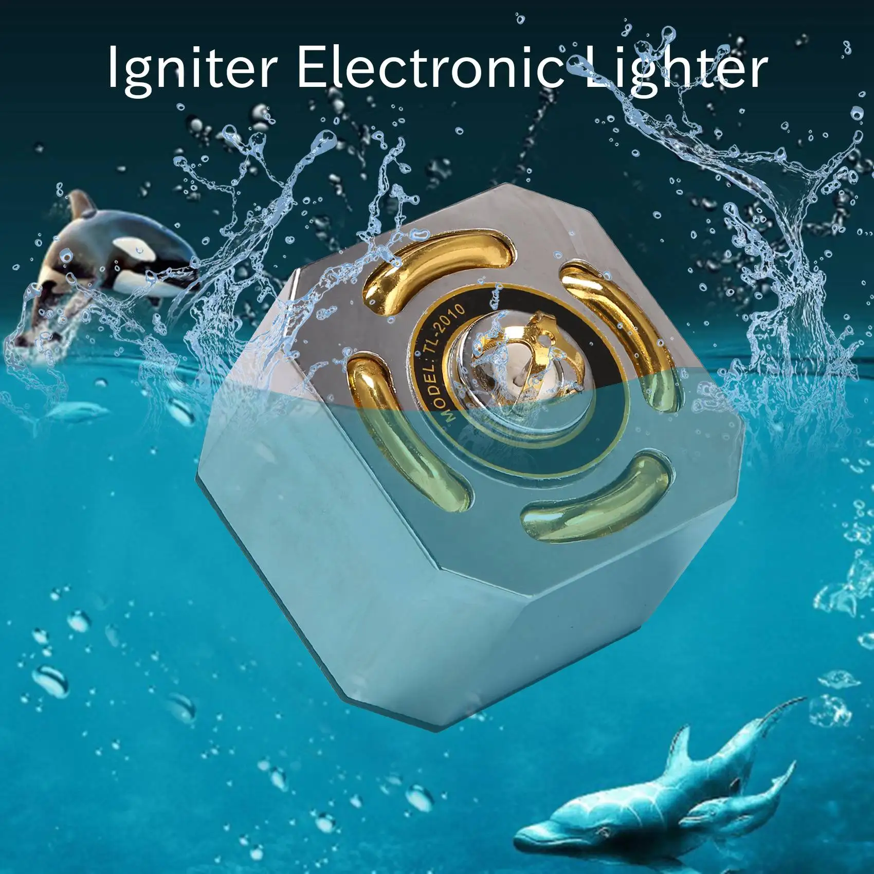 ولاعة شعلة إلكترونية أوتوماتيكية للمجوهرات لحام الغاز باللون الذهبي