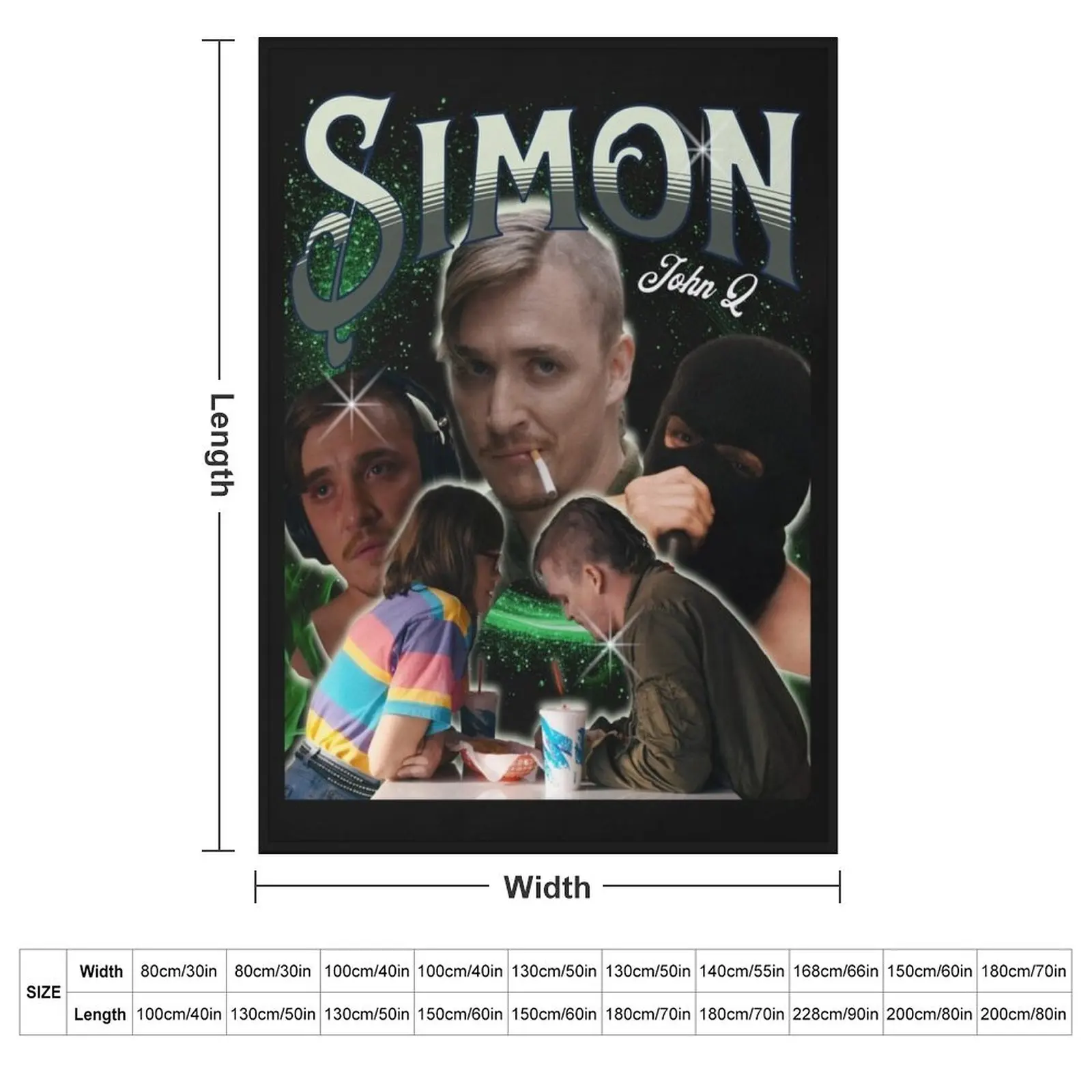 Simon a??Dinner in Americaa?? Retro Tee. Throw Blanket Stuffeds Cute Plaid Sofa bed plaid Blankets