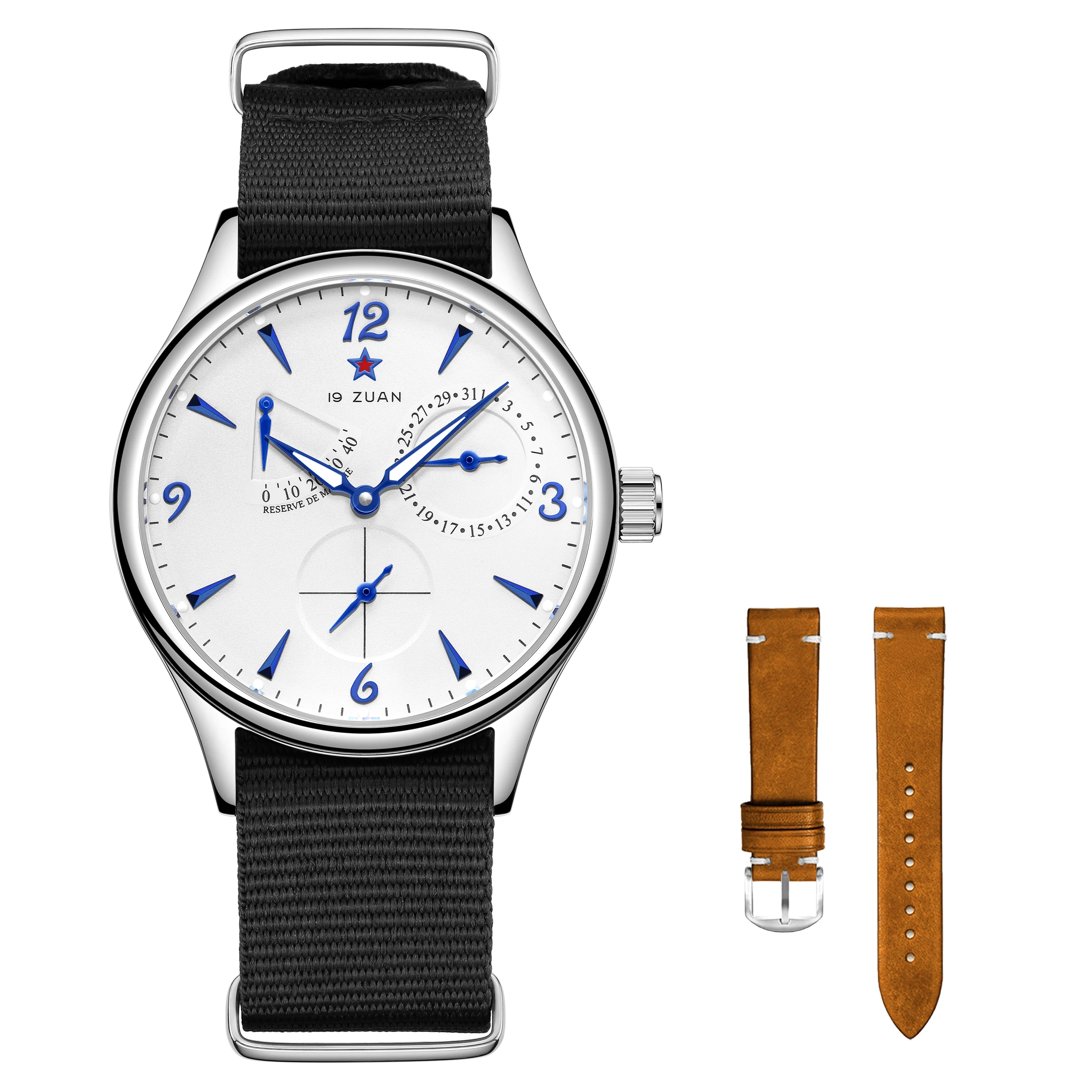 Seagull Herren 1963 Fliegeruhr 40 mm ST1780 Automatisches mechanisches Uhrwerk Saphirglas Retro-Stil Wasserdicht 50 m