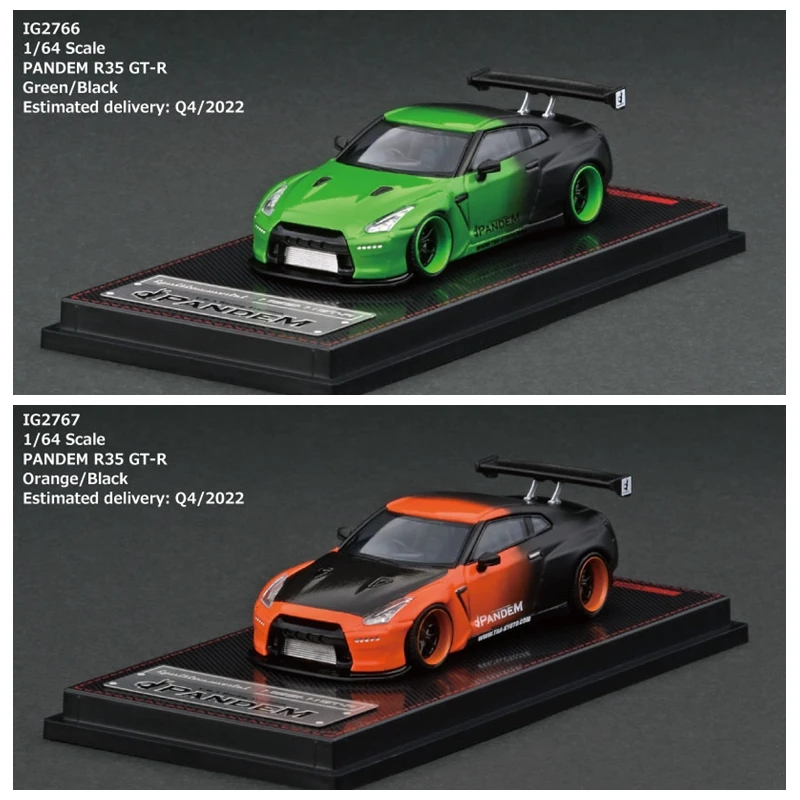 Ignition Model  IG 1:64 GT-R R35 Pandem Diecast Model Car Kids Toys Gift