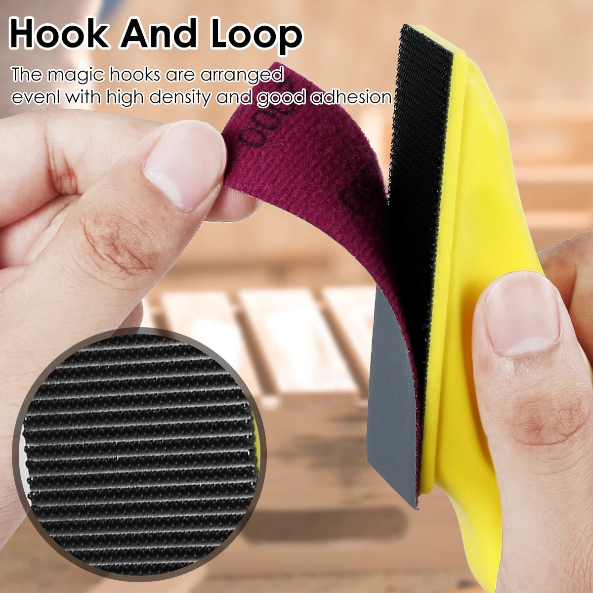 71Pcs Micro Sander Kit Sanding Disc Holder Sandpaper Backing Polishing Pad Hand Grinding Block+Sandpaper Assorted Wood Polishing