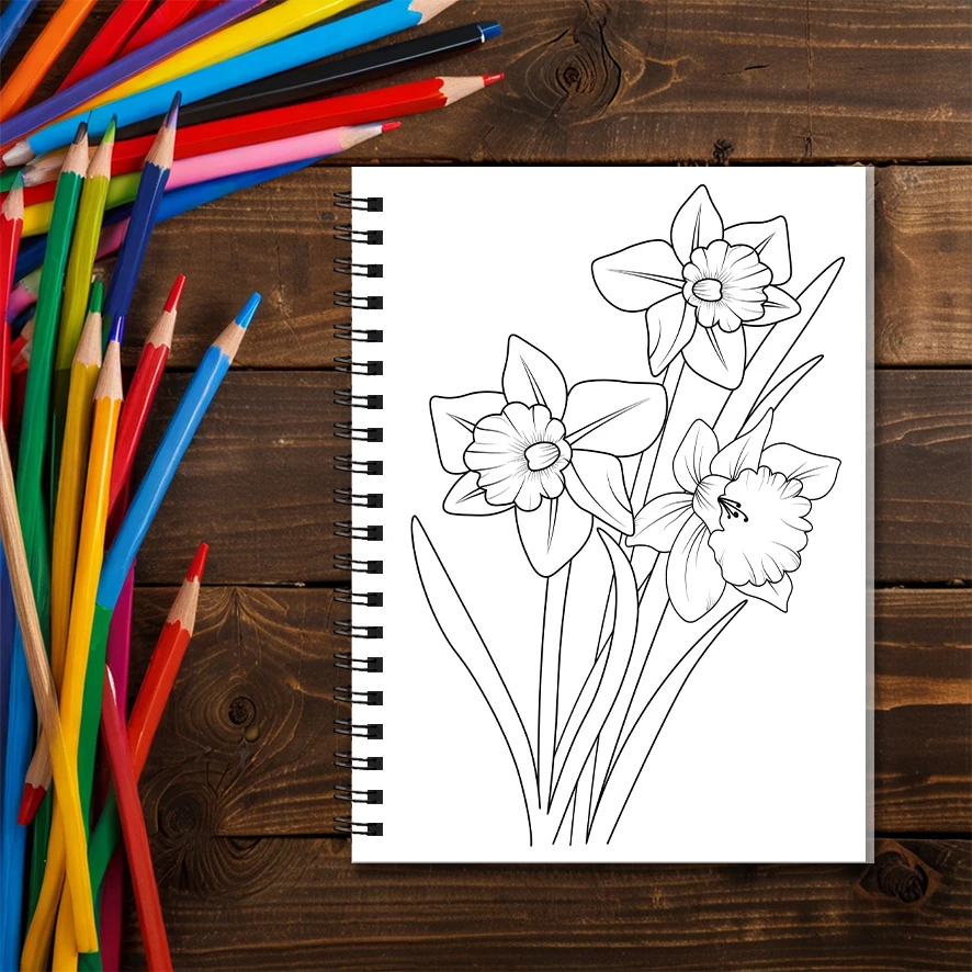 Coloring Book for Adults - 8.3x 11.2 Inch 22 Page Coloring Book - Helps Reduce Stress and Ease Emotions