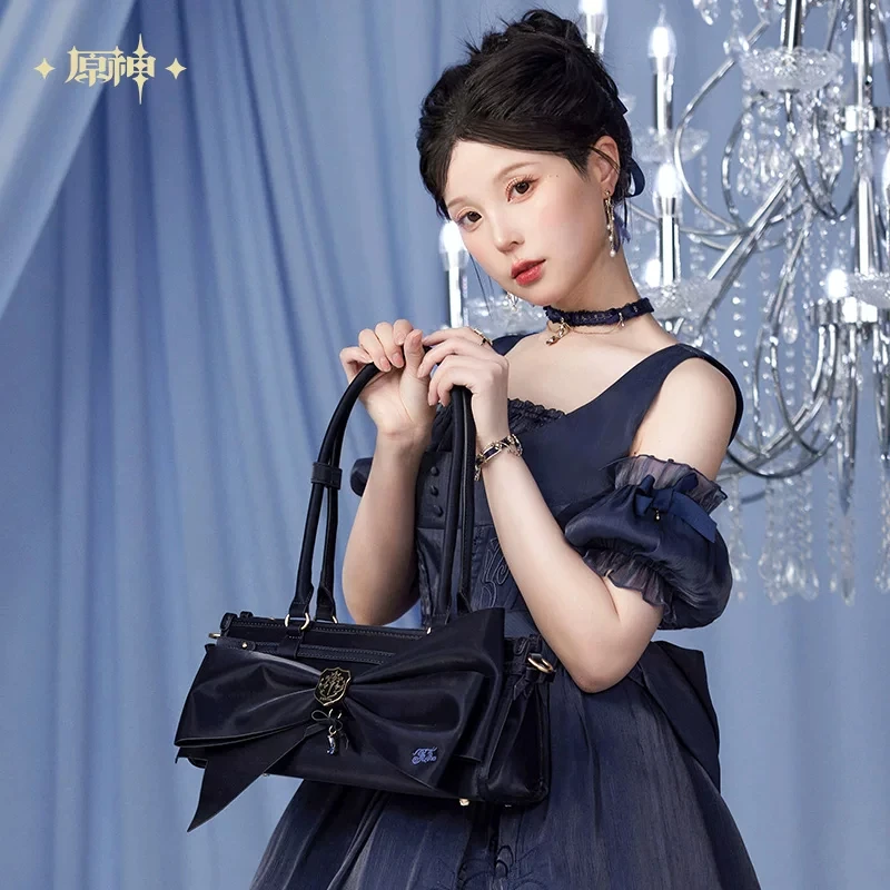 MIHOYO OFFICIAL Genshin Impact Baguette Bag Pain Bag Furina Theme Shoulder Handbag for Cosplay (Impression Series)​​