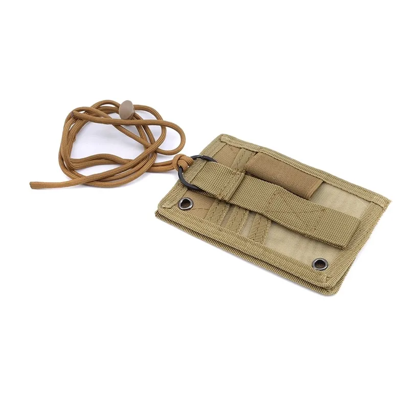 Nylon Waterproof Card Holder Tactical Pouch Certificates documents ID Storage Bags Outdoor Camping Sport Portable Card Bag Gear