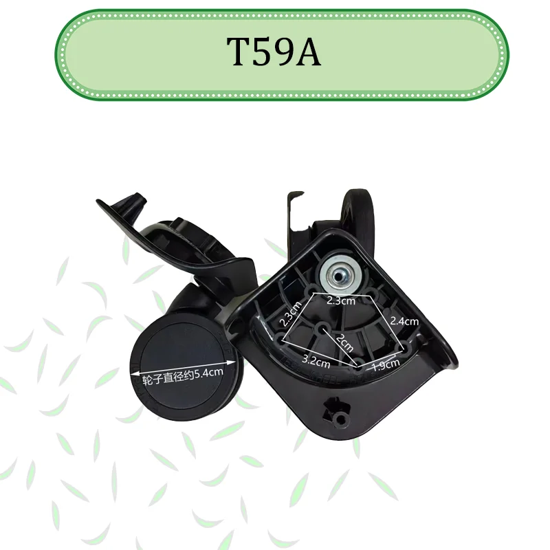 Fits SJTOBOL T59A Model Universal WheelReplacement Suitcase Dual WheelEasy-to-install AttachmentTrolley Spare Universal Wheel