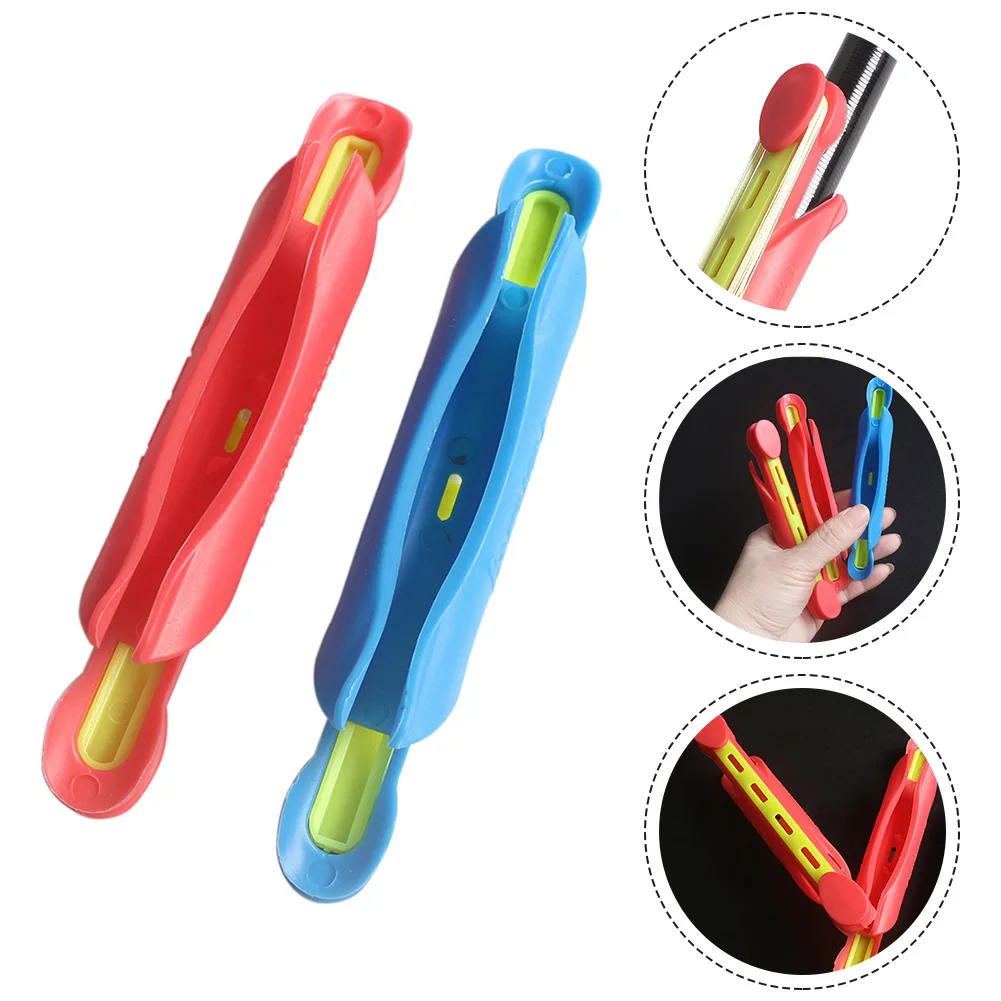 Winder Fishing Pole Boxes Coarse Organizer Outdoor Plastic Random Color Tackle Winding Clip Equipment Freshwater