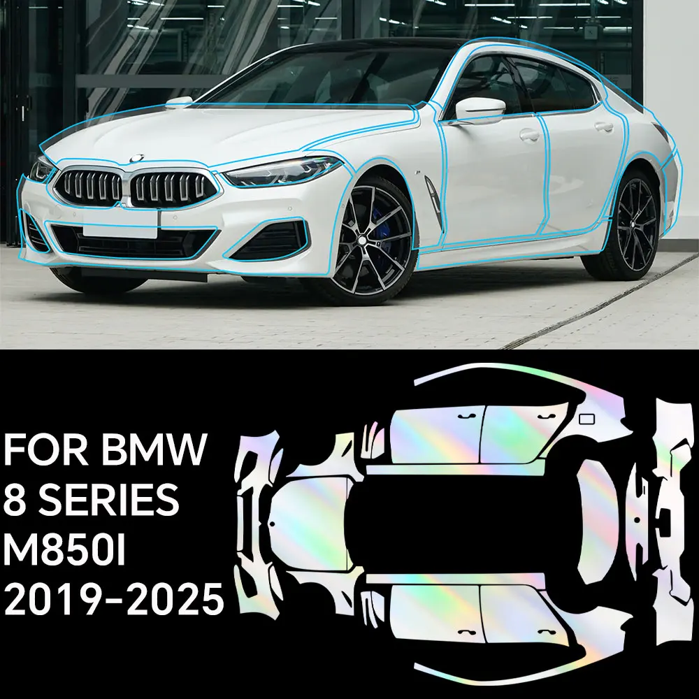 

Custom Precut For BMW 8 SERES M8501 2019-2024 Full Vehicle Clear Bra PPF Paint Protection Film TPU Transparent Anti Scratch Kit