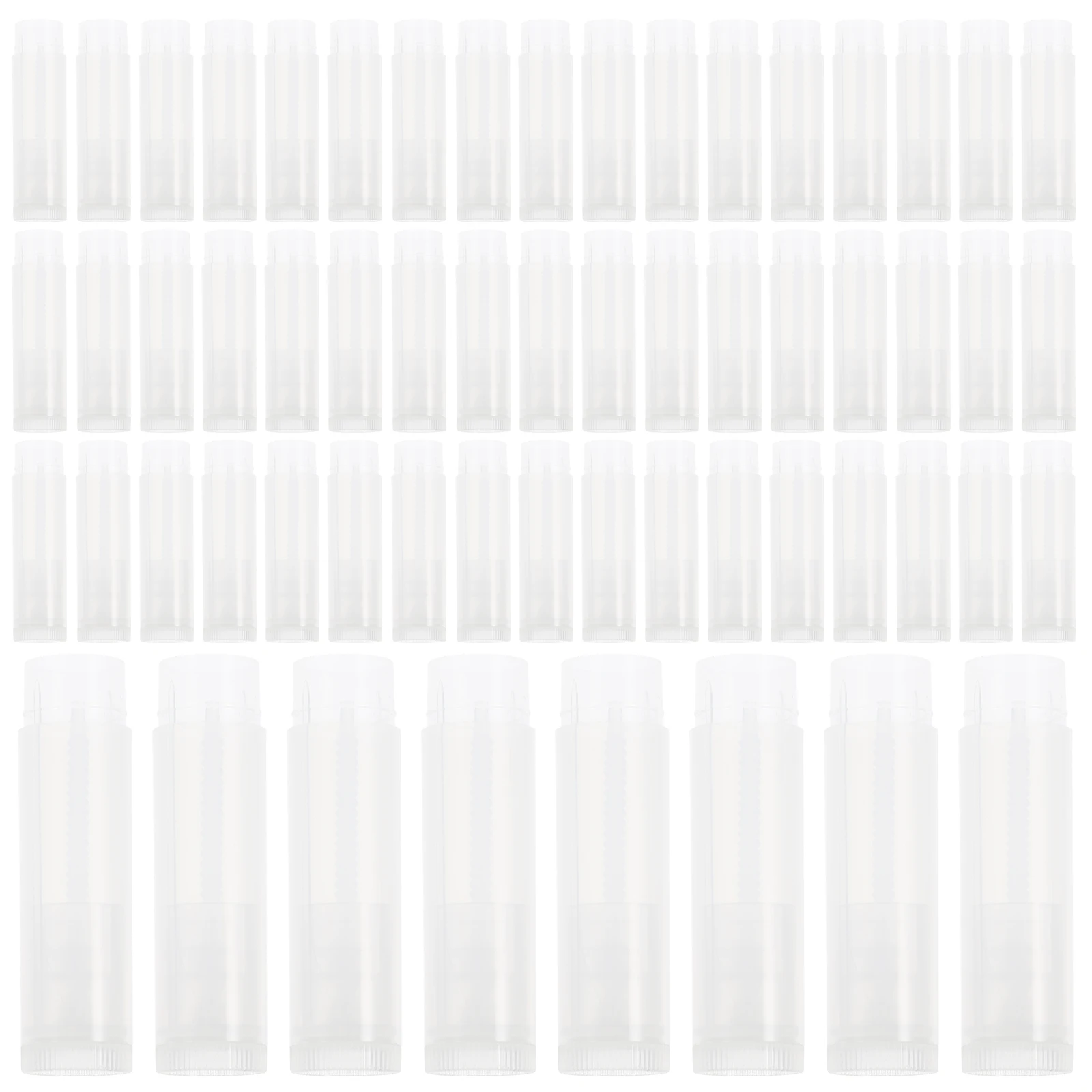 100pcs Lip Balm Tubes Empty Containers With Caps Diy Lipstick Storage Tube Lightweight Durable Push Wheel