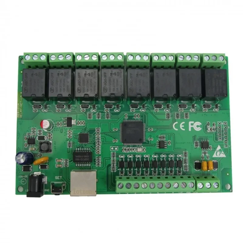 

8 Channel Ethernet RJ45 Interface Relay Network IP Relay Web Relay Dual Control