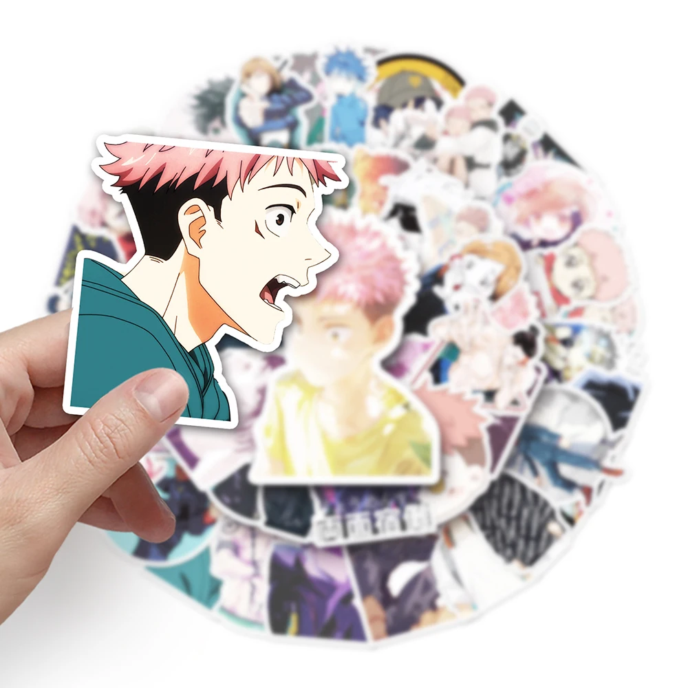 10/30/50pcs Jujutsu Kaisen Cartoon Stickers Cool Anime Graffiti Sticker moto Phone Bike bagagli decalcomanie impermeabili giocattolo per bambini