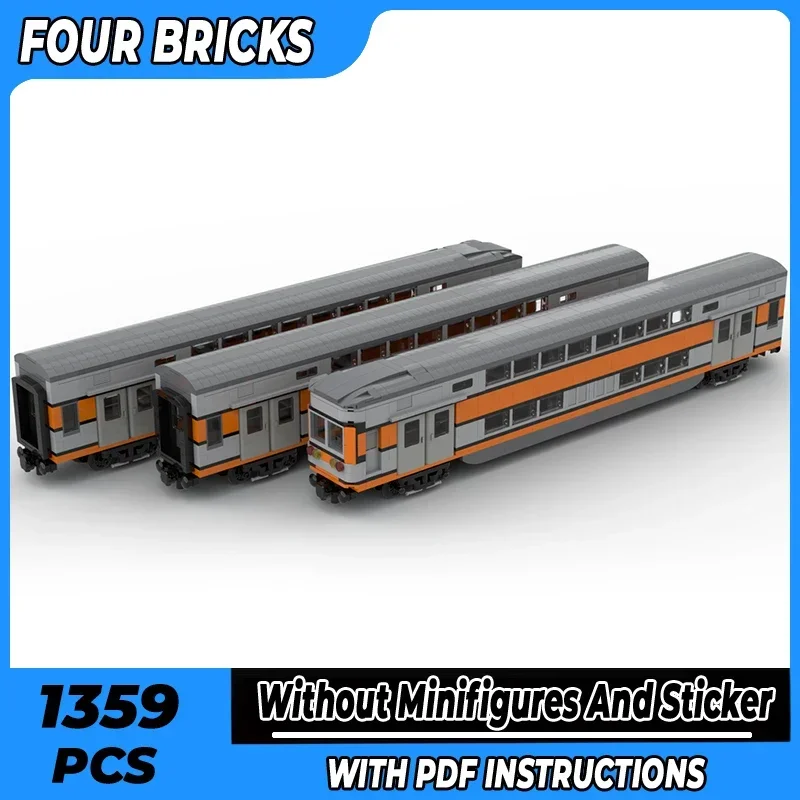 

Модель городского автомобиля Moc Building Bricks Train Wagon Rame VB2N SNCF ﻿ Технологические блоки, подарки, рождественские игрушки, наборы «сделай сам», сборка