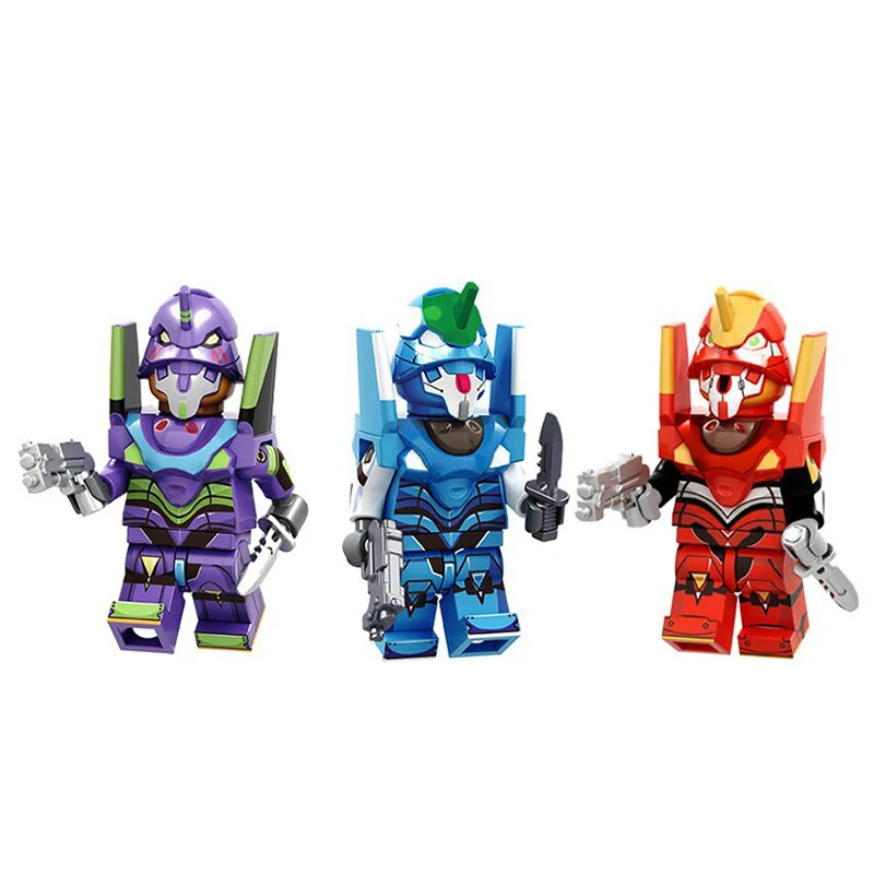 EVANGELION Eva-01 Мини-фигурка Аниме Строительная кукла Сборная модель игрушки Мультфильм Настольный декор Украшения Коллекционная статуя Подарки