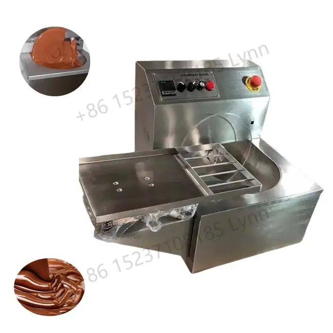 

Chocolate Tempering Melting Warmer machine Table Vibration 8kg/batch Small Mould Chocolate Molding Melting Machine