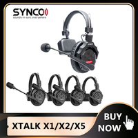 SYNCO XTalk X1 X2 X5 2.4GHz Headphone Wireless Intercom System Headset for Stage Live Show Performance Shooting Team