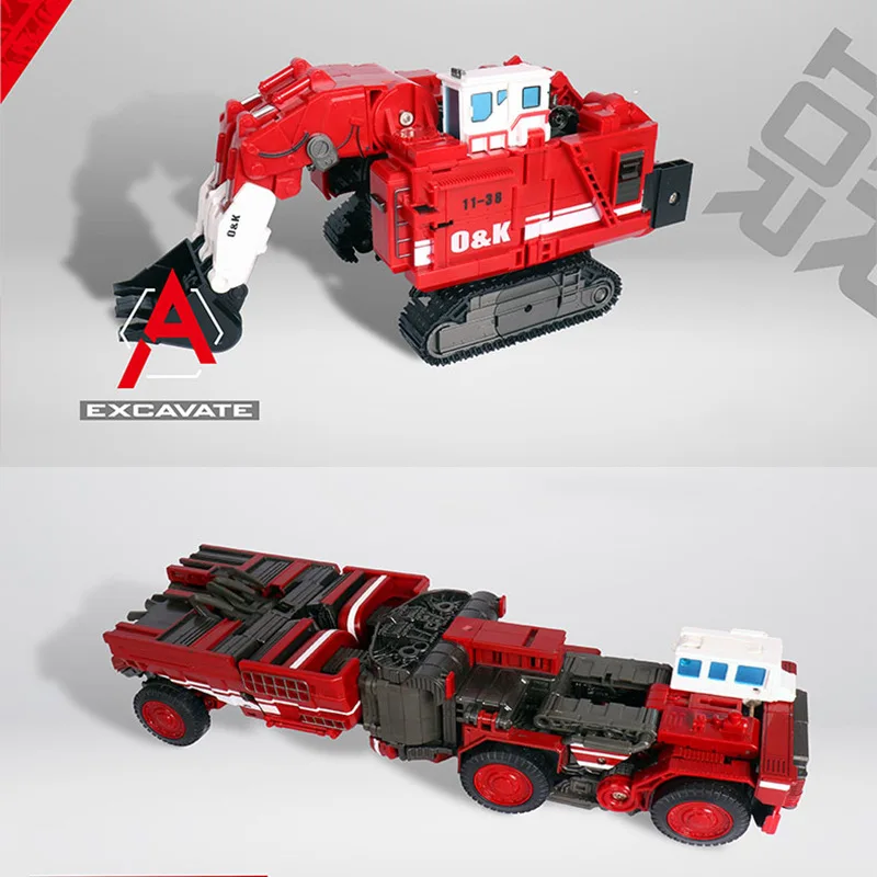 Jouet transformateur véhicule d'ingénierie robuste, Super charge, Version en alliage de grande divinité, Machine de Construction à grande combinaison