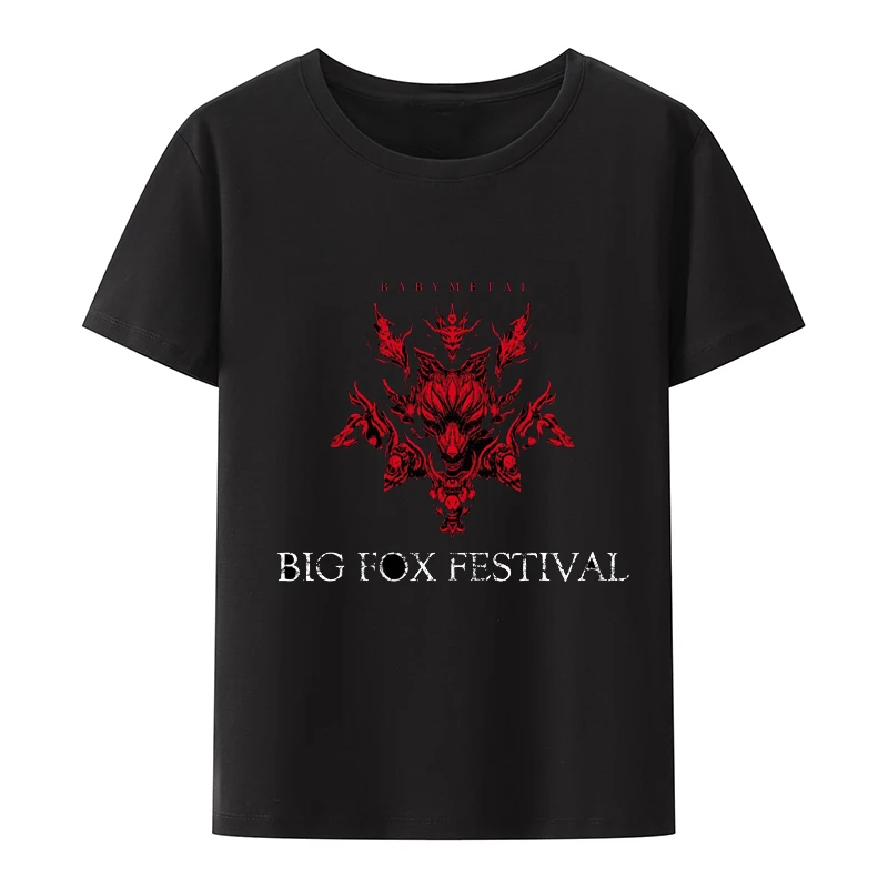 Japan Hipster Death Metal Band Babymetal Metal Galaxy Vintage T Shirt Men Hip-hop Firefox Festival Tees Summer Must-have Tops