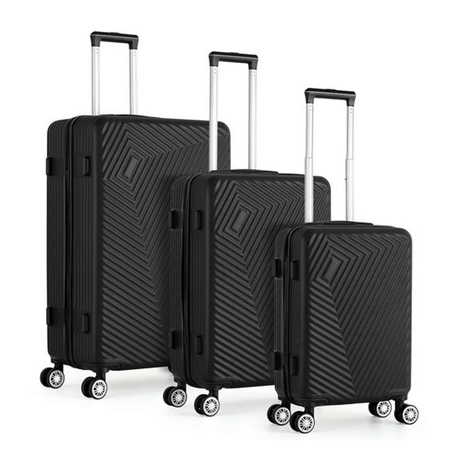 3PCS  Luggage Set Travel Suitcase Hardside Bag on Wheels TSA Luggage Maleta Cabina Three Size 20/24/28 Inch ABS Luggage