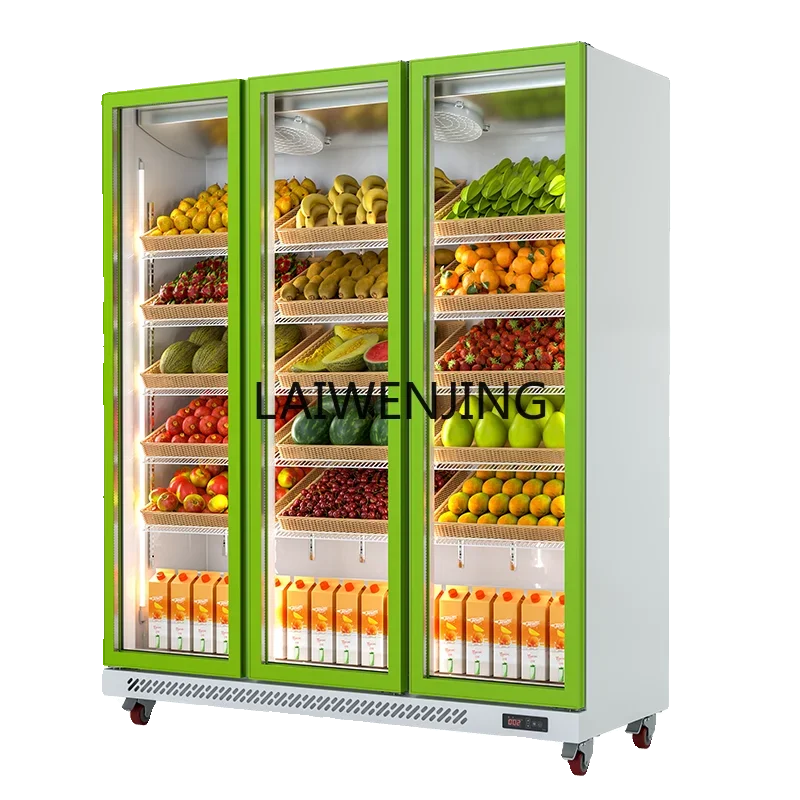 MJY fruit fresh-keeping cabinet vegetables flower cake supermarket air-cooled refrigerator commercial