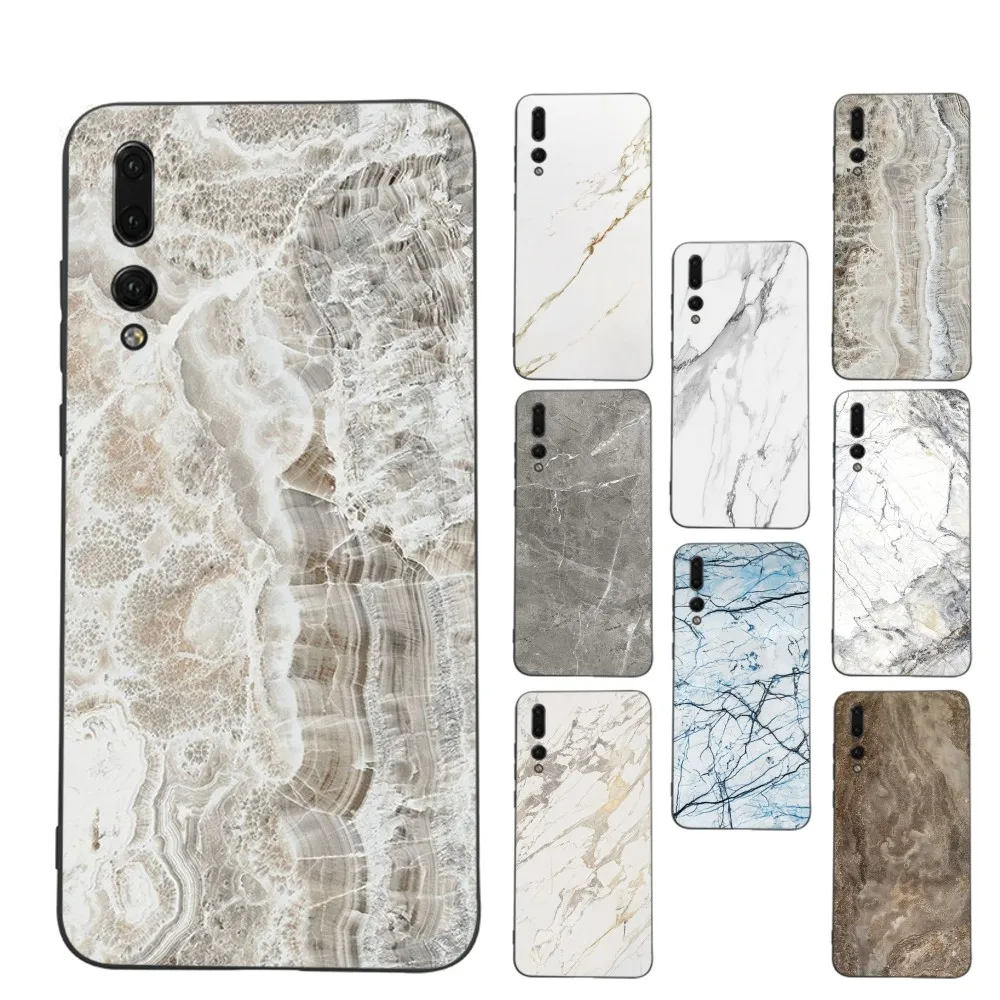 Crack Marble Phone Case For Huawei Honor 10 lite 9 20 7A 9X 30 50 60 70 pro plus Soft Silicone Cover