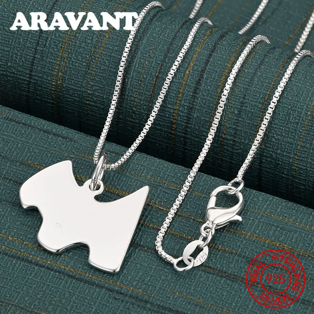 

Ожерелье с подвеской в виде карты щенка из стерлингового серебра 925 пробы, винтажный стиль, персонализированный аксессуар, подарок, украшения для женщин