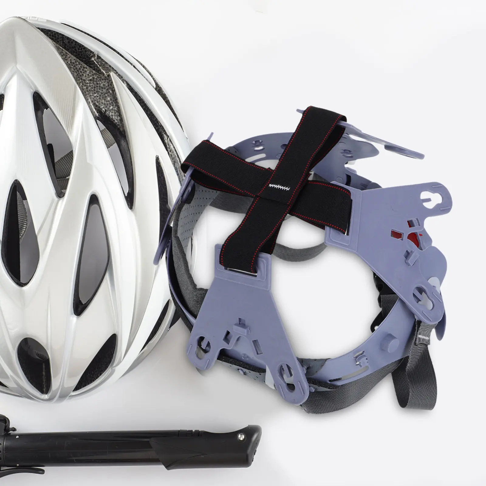 Grey Hard Hat Suspension Insert Adjustable 8- Bump Cap Insert Safety Hard Hat Replacement Head Protection Accessories