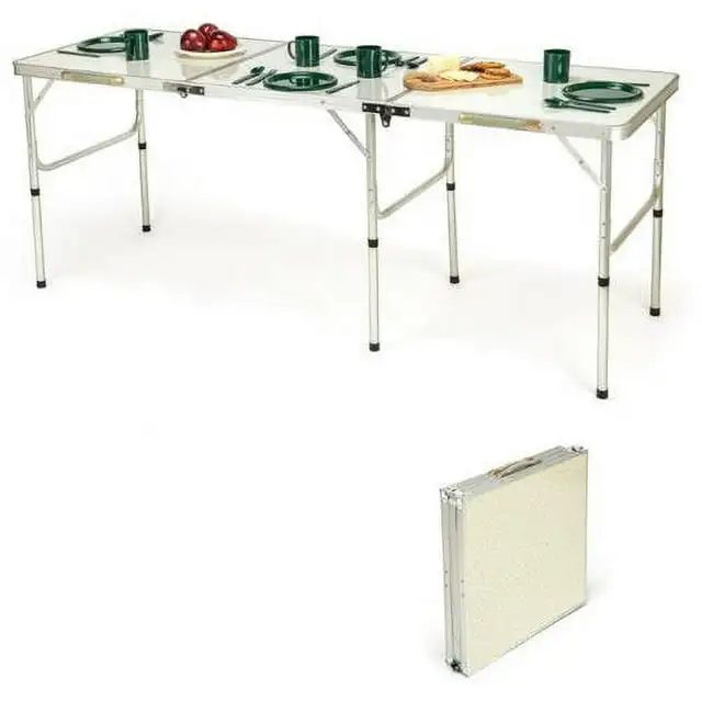 

Trademark Innovations Portable Lightweight Aluminum Folding Table