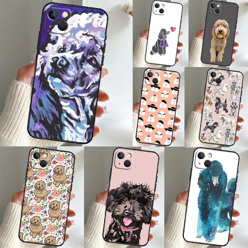 Cartoon Poodle Dog For Samsung Galaxy M06 M31 M11 M13 M53 M12 M32 M52 M35 M55 M15 M14 M34 M54 M16 M36 M56 Case