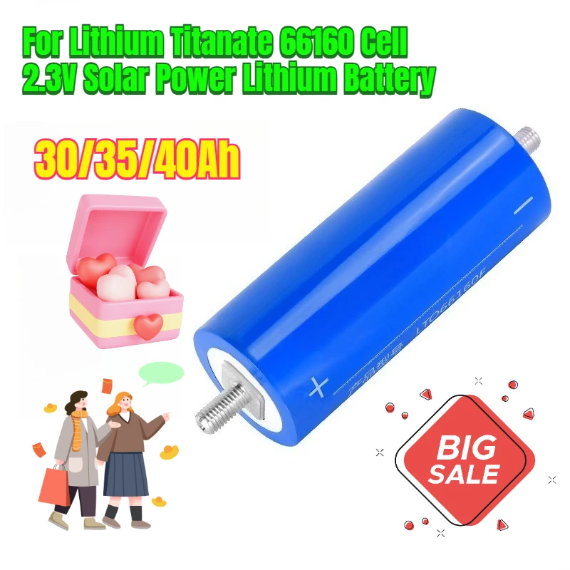 

30/35/40Ah for Lithium Titanate 66160 Cell 2.3V Solar Power Lithium Battery