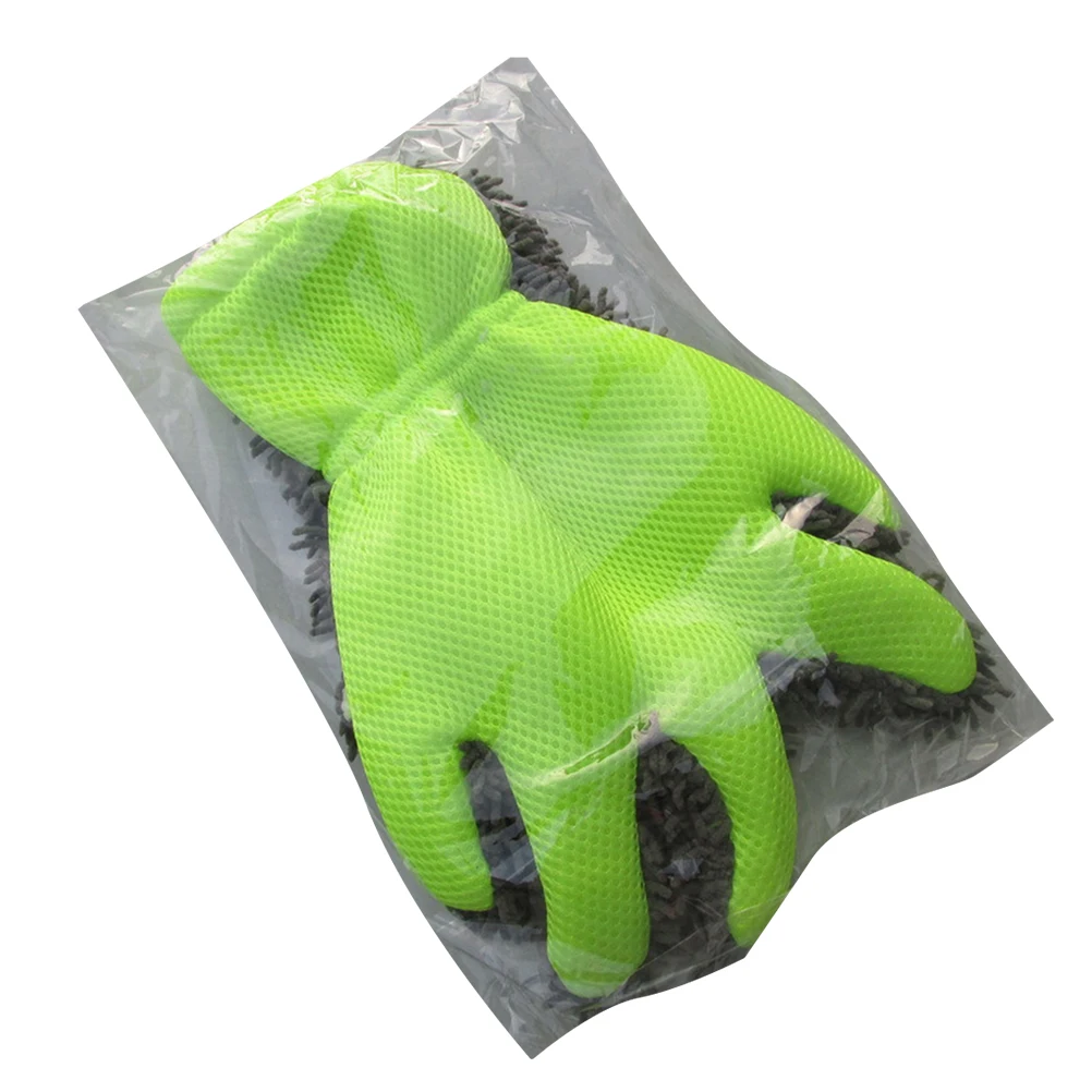 

Car Wash Mitt Gloves Quick Dusting Waterproof Lint Free Scratch Resistant Strong Water Adsorption Dust Removal Tool For Car