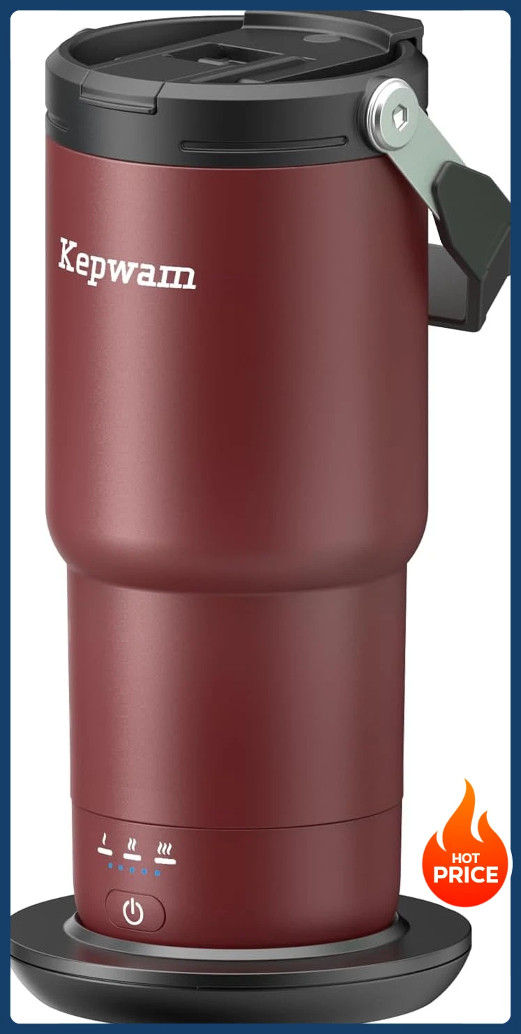 

[Limited Stock!]Self-Heating Travel Mug 20oz, Temperature-Controlled Coffee Warmer Mug, Smart Travel Coffee Mug Keep Coffee Drin