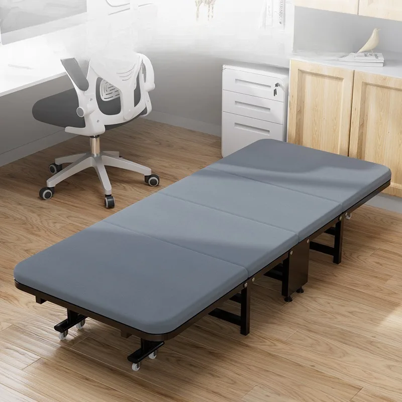 

Lunch break folding bed, portable home adult single simple nap rest bed