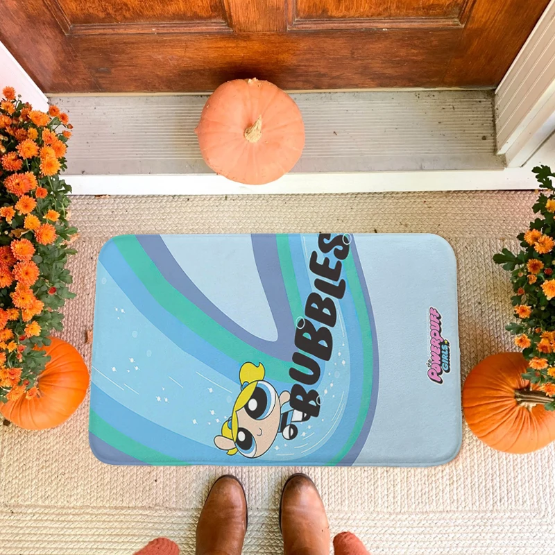 Entrance Door Doormat The D-Powerpuffs Girls Living Room Floor Carpet Kitchen Bedroom Rug Hallway Porch Foot Mat Non-slip