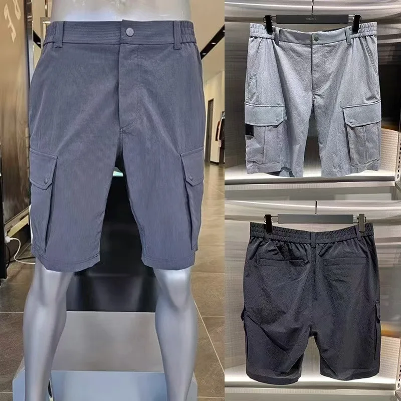 

Spring/Summer Golf Men's Short-Sleeve T-Shirt Golf Sports Quick-Dry Breathable Top Quick-Dry 5-Inch Shorts