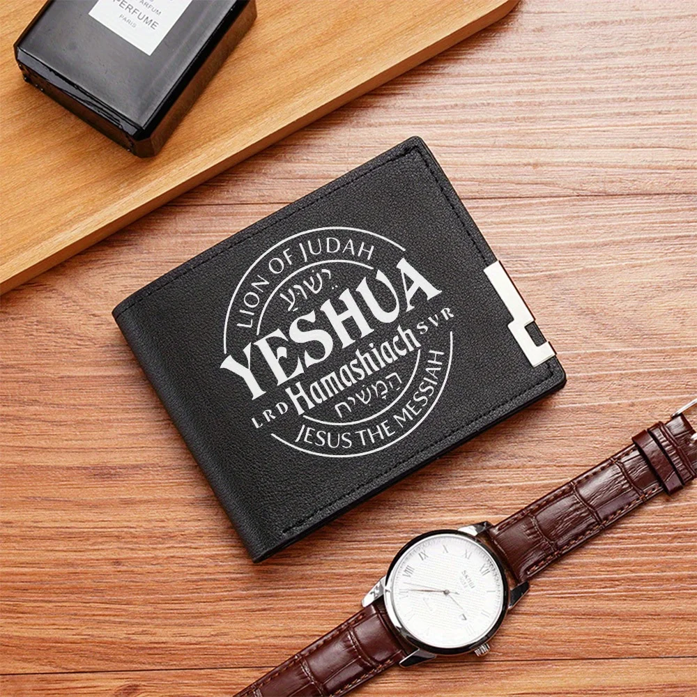 Lion of Judah Jesus the Messiah Men's Wallet Printing Design Simple Modern Stylish Business Father's Boyfriend's Christmas Lover